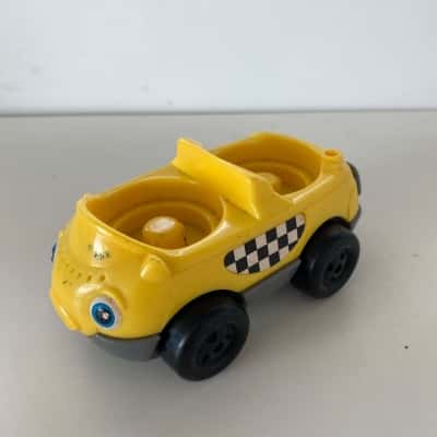 Fisher Price Little People Yellow Taxi Car