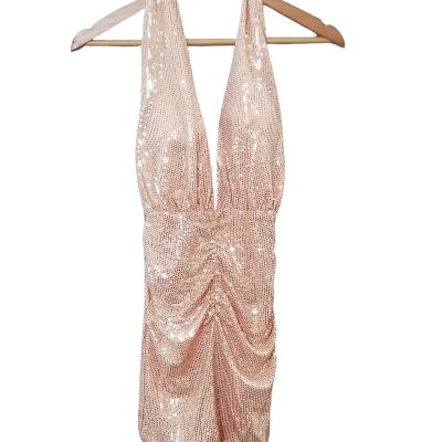  Lalada Womens Size S Halter Neck Dress / Mini Dress Pink  