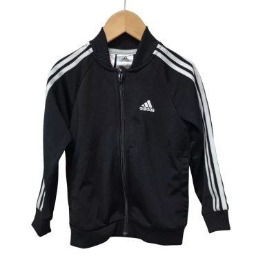 Adidas Kids  Size 2 / 3 Jacket Black  / White 