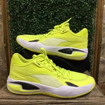 Puma Court Rider Size UK11 / US12 Basketball Sneakers Yellow 