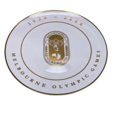 1956-2006 Commemorative Plate Melbourne Olympic Games CUBES