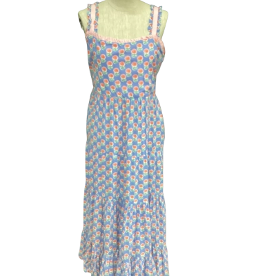 Alessandra Womens  Size XL Maxi Dress Blue / Floral 