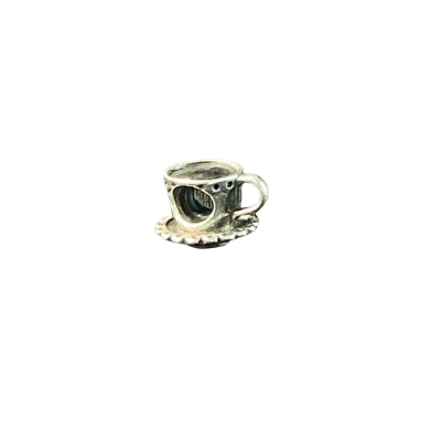 Pandora Womens ‘Tea cup’ Silver Charm (stamped)