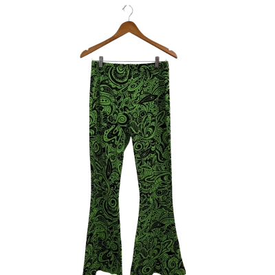 Dangerfield Acid Paisley Jersey Flares.  Size 12.  New with tags