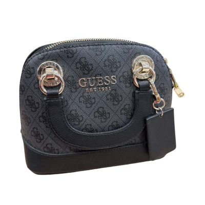 Guess  Womens Small Coal Dome Handbag 