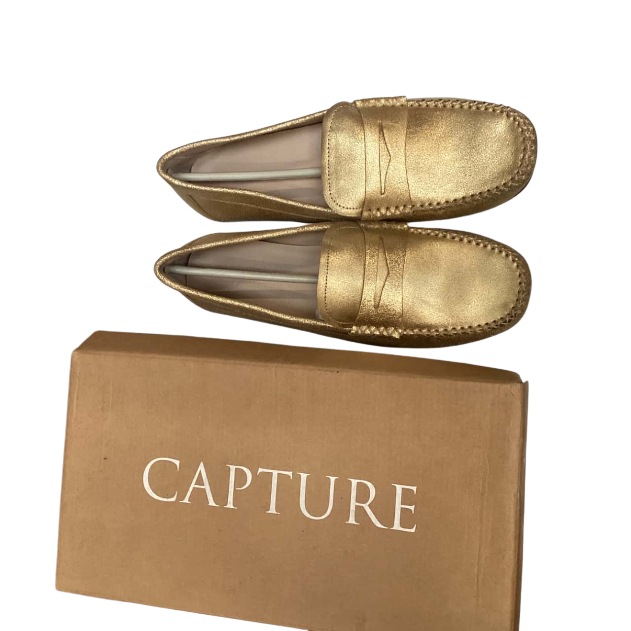 Capture Womens Size 10 Gold loafers(s)