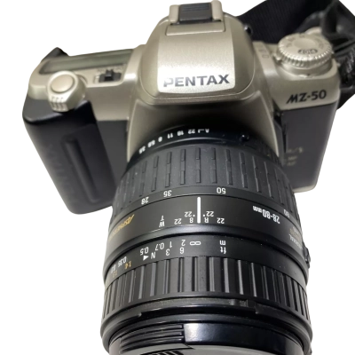 Pentax MZ50 camera and Sigma lens