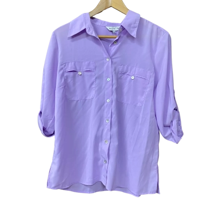 BNWT Noni B Womens Size 12 Purple Lavendar Shirt 