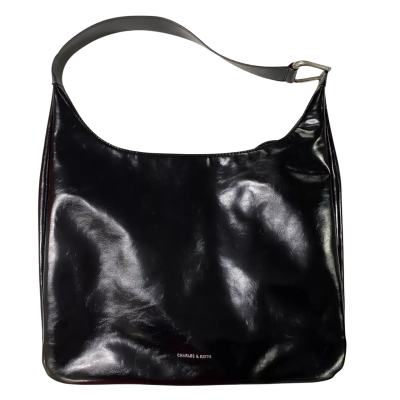 Charles & Keith Womens Shoulder Bag / Tote Bag Black  