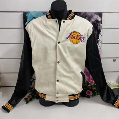 Lakers Mens Bomber Jacket Size L - Please read description 