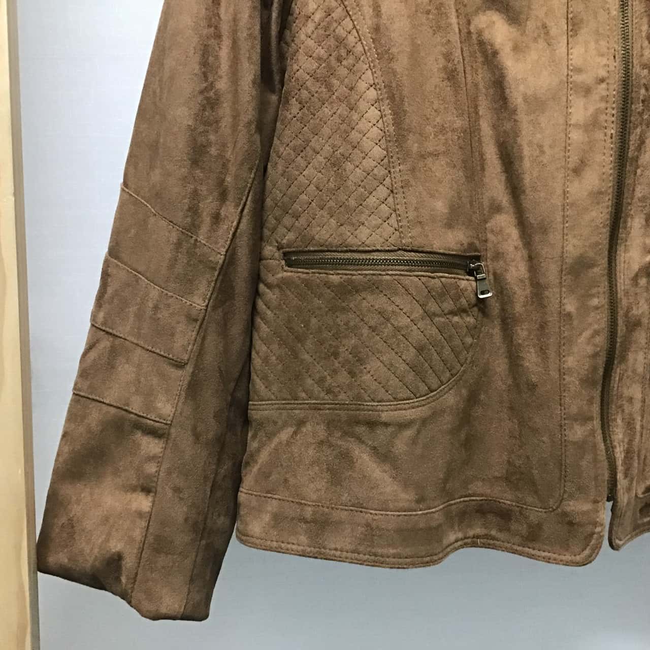 suede jacket size 18