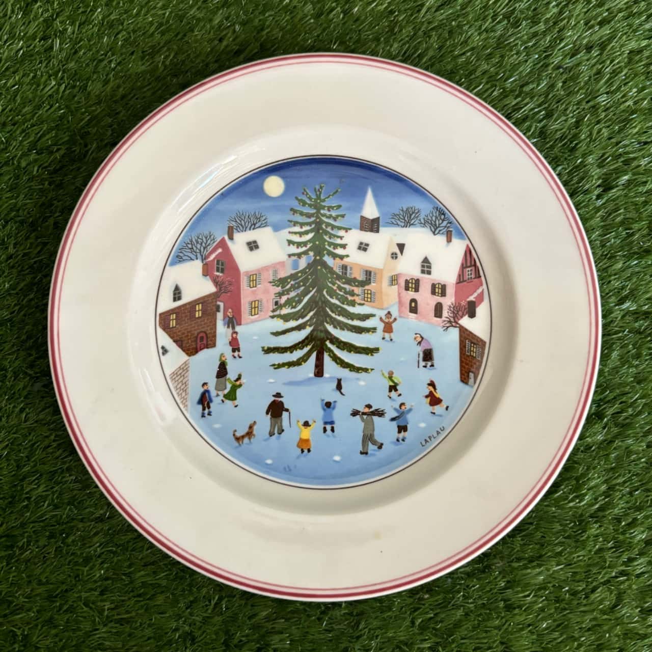 Villeroy & Boch Naif Christmas プレート　６枚 Villeroy & Boch Naif Christmas Pickle Dish - Macy's
