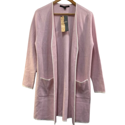 Liz Jordan Womens  Size L Cardigan Pink  / White 