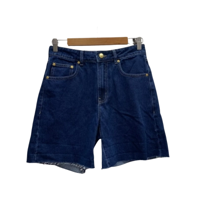 Decjuba Womens  Size 8 Denim Shorts Navy Blue