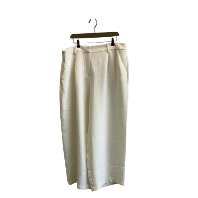 Brand New Sussan Womens Size 18 Wide Leg Pants Off White 
