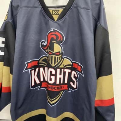 Knights ice hockey Mens  Size M Jersey Blue / Khaki / Red 