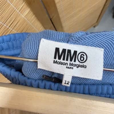 MM6 Maison Margiela Womens  Size 12 Casual Pants Blue / White 