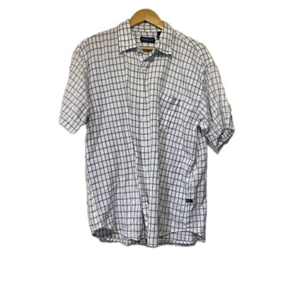 Henleys Mens Size XL Checked Shirt Blue / White 