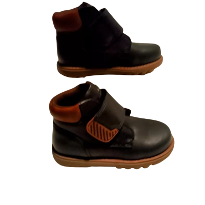  Grosby Kids Boots Size7 Navy Blue/ Brown 