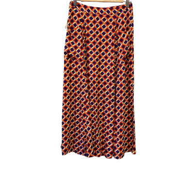 Totem Womens  Size 1 Maxi Skirt Brown / Orange / Purple RRP $850