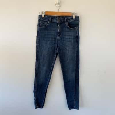 Witchery Navy Blue Skinny Jeans  Size 9