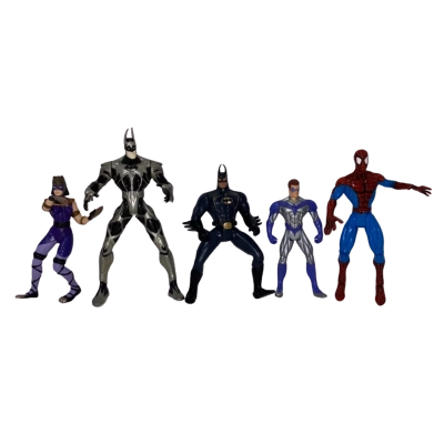 Vintage 90’s Marvel and DC Characters Toys