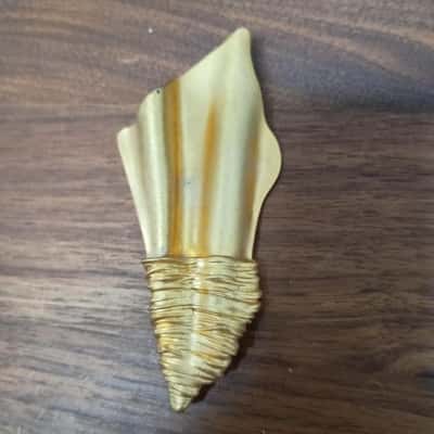 Unusual Golden Brooch