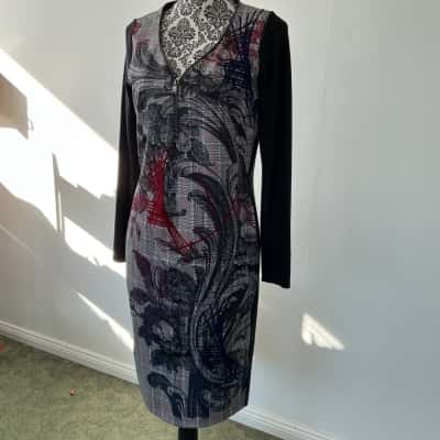  Eroke Womens  Size One Size Cocktail Dress Black  / Checked 