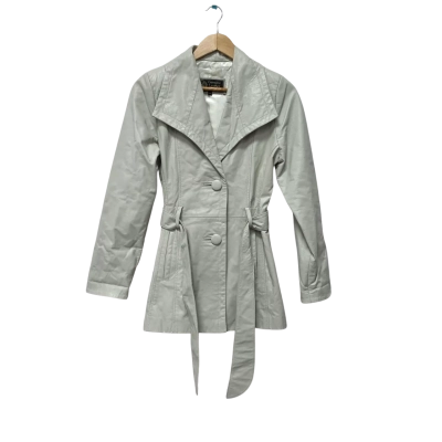 Buenos Aries Argentina Womens  Size S Leather Jacket Cream 