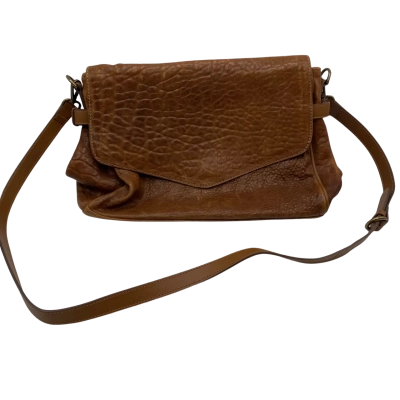 Massimo Dutti Leather  Messenger Bag Brown HB1      11713110