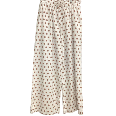 NEW Sportsgirl  Size 14 Wide Leg Pants Brown / Polka Dot  