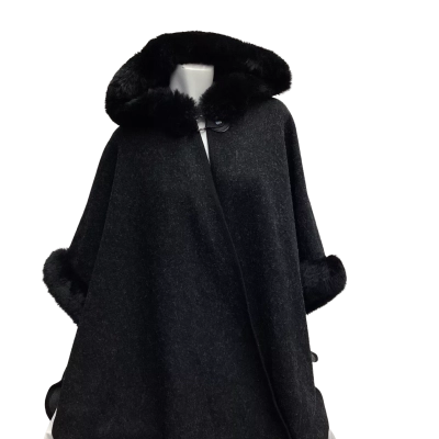  Womens  Size One Size Winter Coat Black  