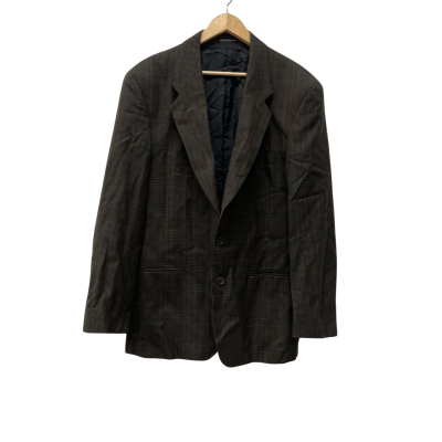 Vintage Sportscraft Mens  Size XL/108/54R Wool Suit Jacket Brown / Checked 