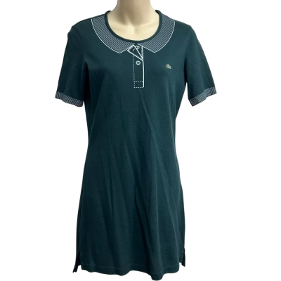Lacoste Size 38 Green T-Shirt Dress  
