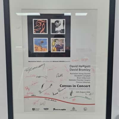 Wetlands and Wildlife Artist & Musician Collaboration Signed Poster Print, David Bromley, David Helfgott