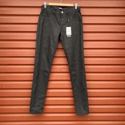 Saba Womens Size 28 Black Reptile Pattern Jeggings