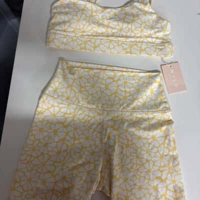 WILO THE LABEL Size S White / Yellow activewear new 