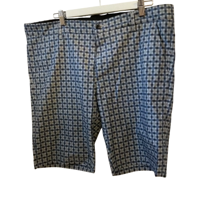 Dwyers & co  Mens  Size 38 Tailored Shorts Blue / Checked / Grey 