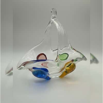 Beautiful Art Glass Basket