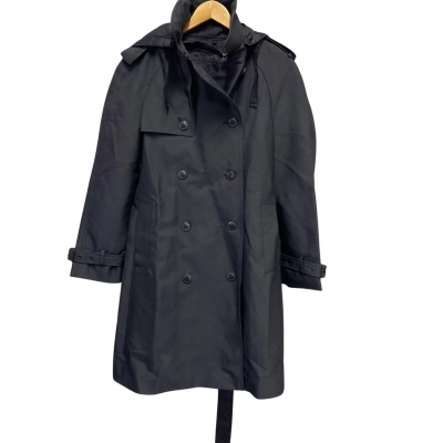 Zara Womens  Size S Trench Coat Black  