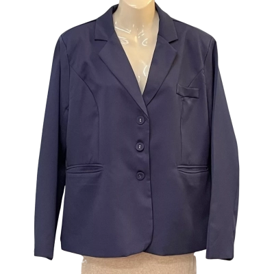 YaYangGe Womens Size 18/20/XXXXXL Suit Jacket Navy Blue