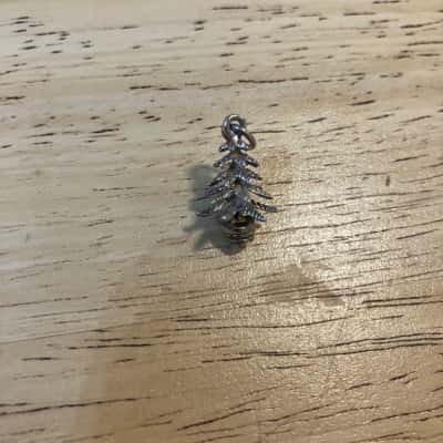 925 Sterling Silver Oriental Pagoda Temple Charm