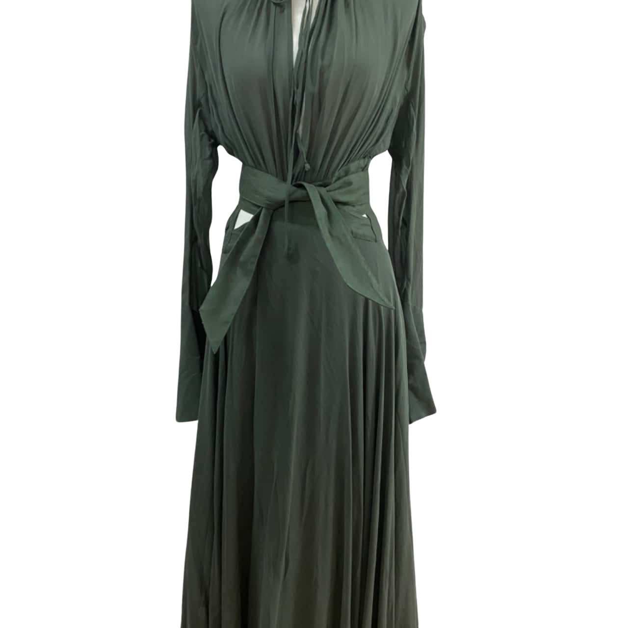 kitx green dress Khaki Kit X We Love Trench Midi Dress (19 575 UAH) ❤ Liked On JusCubs Young Girls All Collections