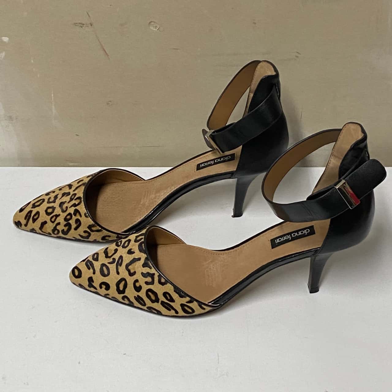 diana ferrari leopard print shoes