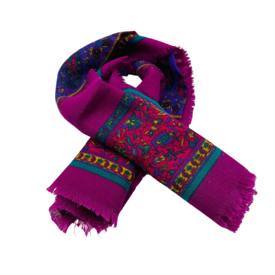 Vintage  Womens  Size M Purple Paisley Square Scarf 74 x 74 cm