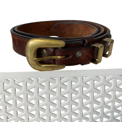 Leather Australian Mens Brown belt 110cm