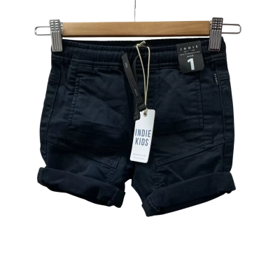 Indie Kids Size 1 Shorts Navy Blue 