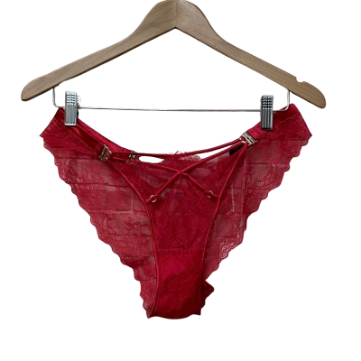 BNWT Honey Birdette Womens Size L Red Brief