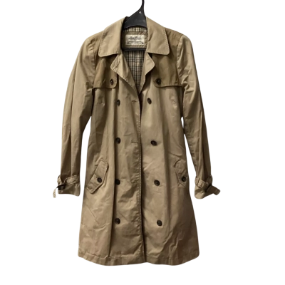  learn Womens  Size S Trench Coat Beige Ha