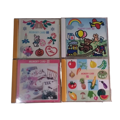 JANOME Sewing Machine Memory Cards 4 pack: 5, 8, 10, 13